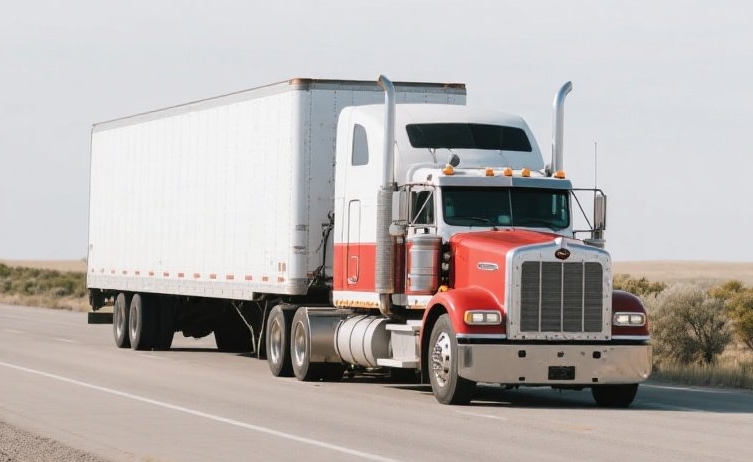 跨境物流运输：货车在欧洲高速行驶